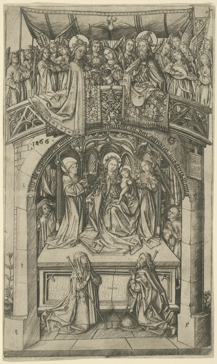 Büyük Einsiedeln Madonna by Master E.S.