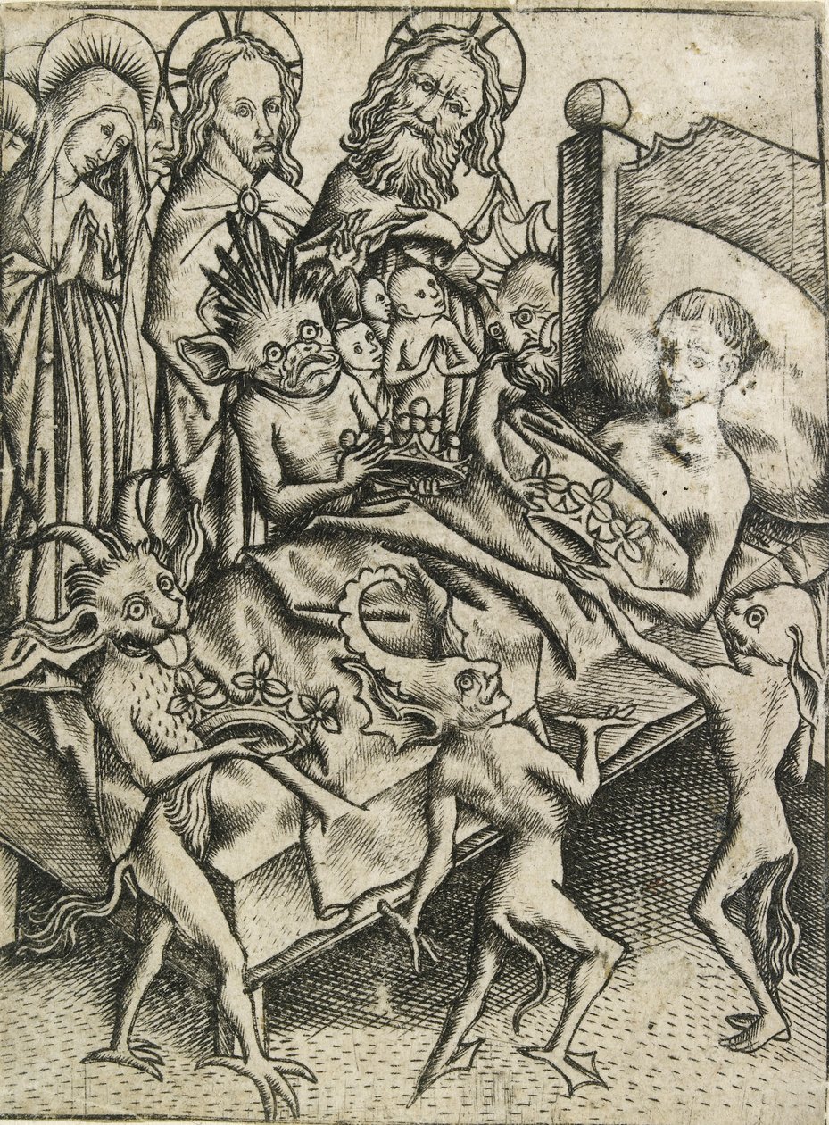 Avarice Temptation, c15. yüzyıl by Master ES