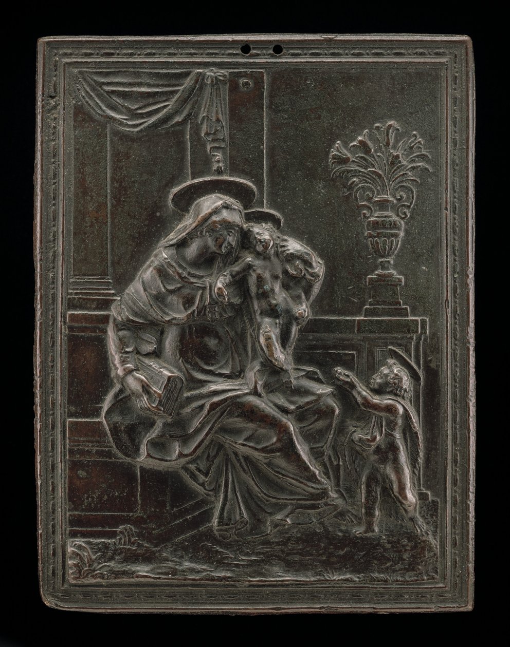 Vaftizci Yahya ile Madonna ve Çocuk, muhtemelen c. 1600. by Master F.D.