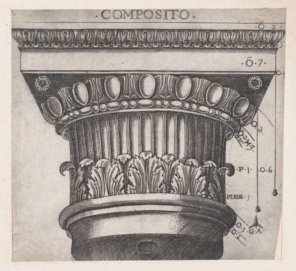 Roma ihtişamının aynası: İyon başkenti, yaklaşık M.Ö. 1537., yakl. 1537 by Master GA