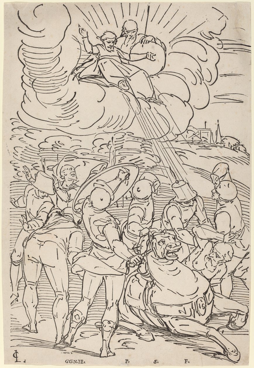 Aziz Paul Dönüşümü by Master G.G.N. after Luca Cambiaso