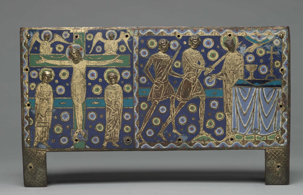 Aziz Thomas Becket Kalıntıları için bir Şaseden Plaket, 1220-1225 by Master G. Alpais