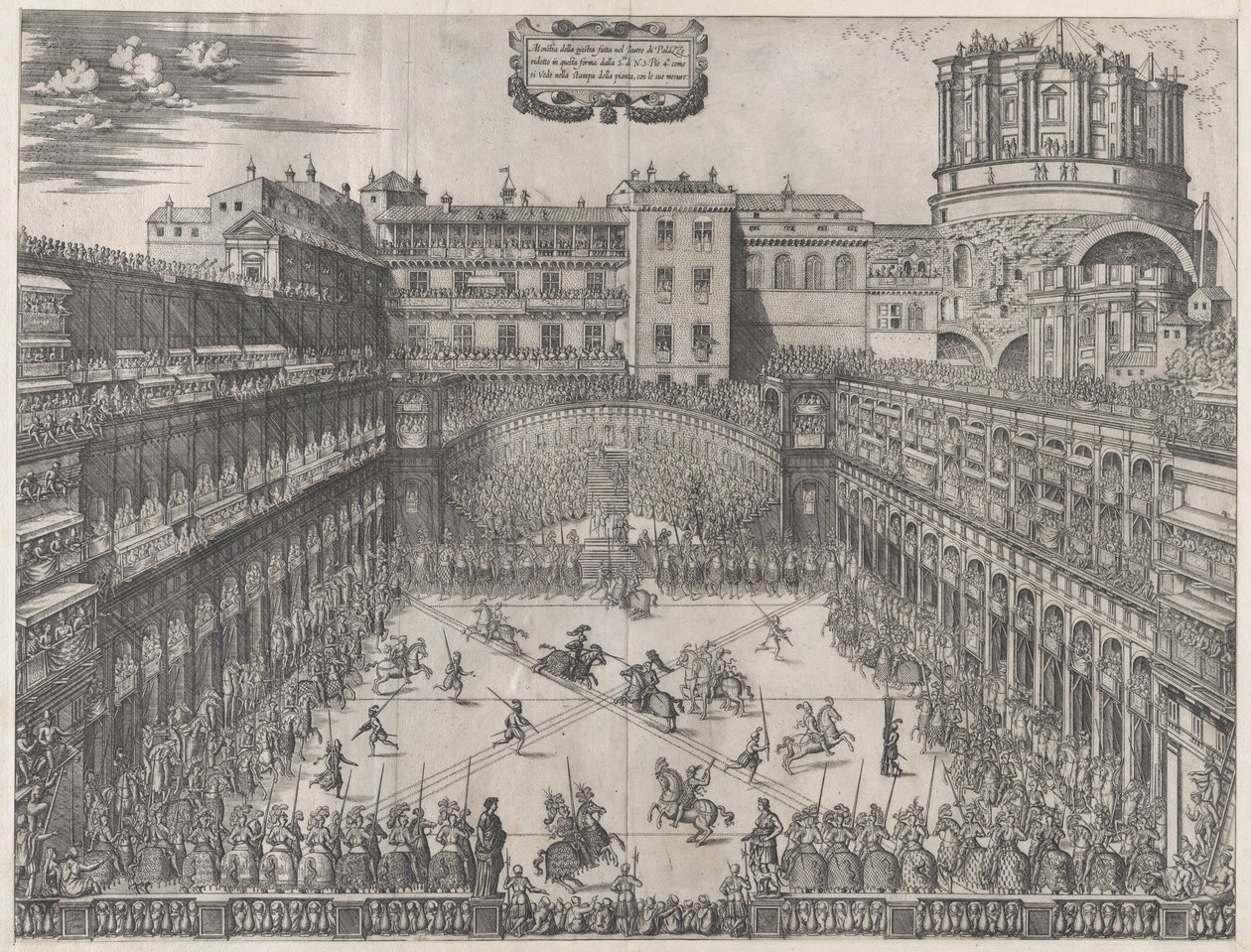 Roma ihtişamının aynası: Vatikan Turnuvası, 1565., 1565 by Master HCB