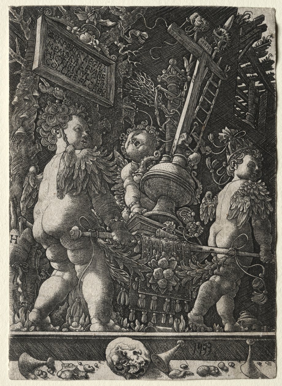 Tutkunun Amblemlerini Taşıyan Melekler, 1533. by Master H. L.