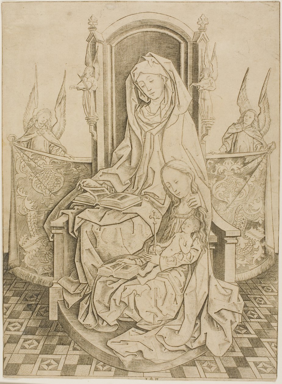 Aziz Anne, Bakire ve Çocuk by Master I.A.M. of Zwolle