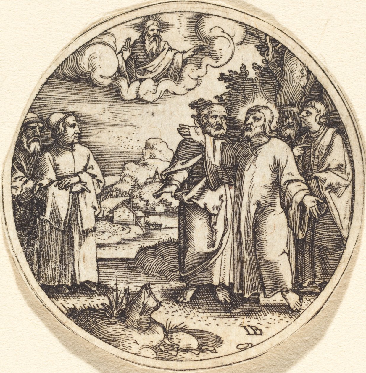 İsa, Havarilerinden Üçüyle by Master IB