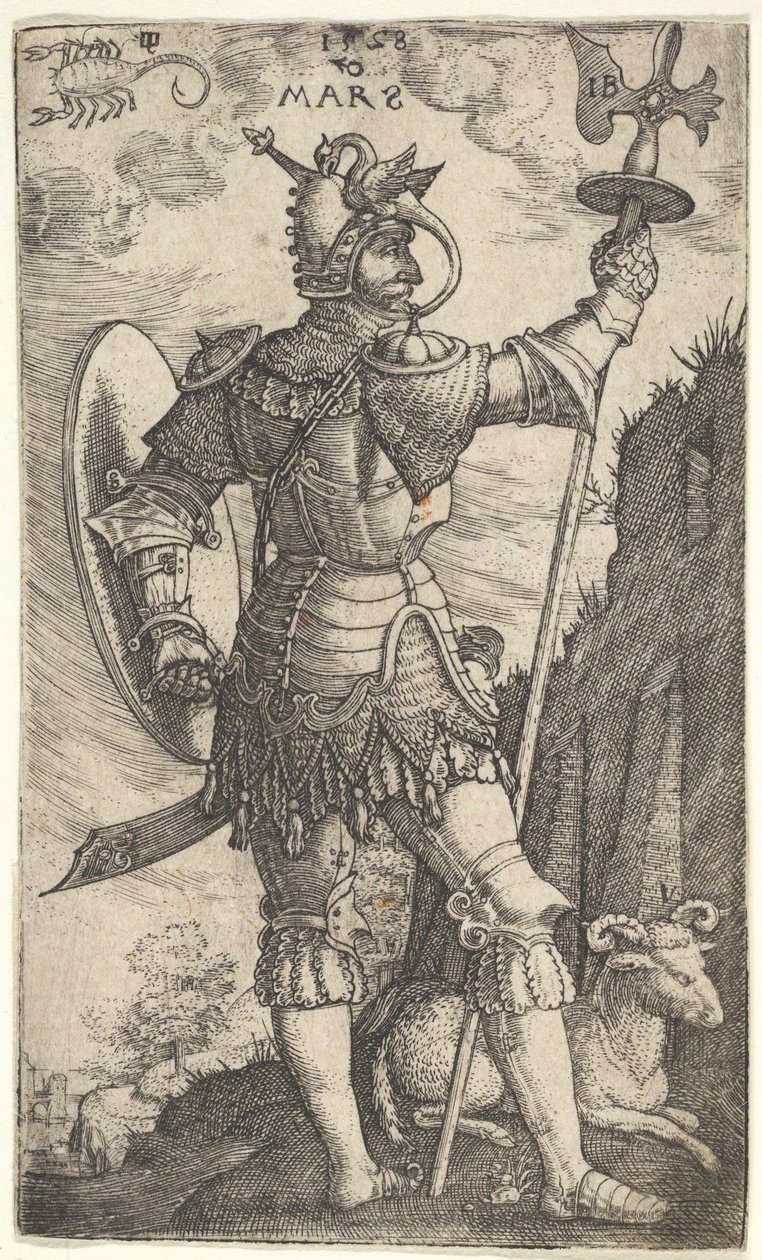 Gezegene Başkanlık Eden Tanrılardan Mars, 1528. by Master I.B.