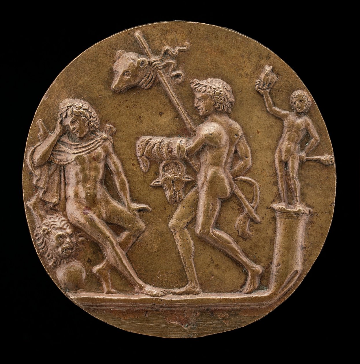 Bacchic Figürlü Herkül, 15. yüzyılın ikinci yarısı. by Master IO.FF.
