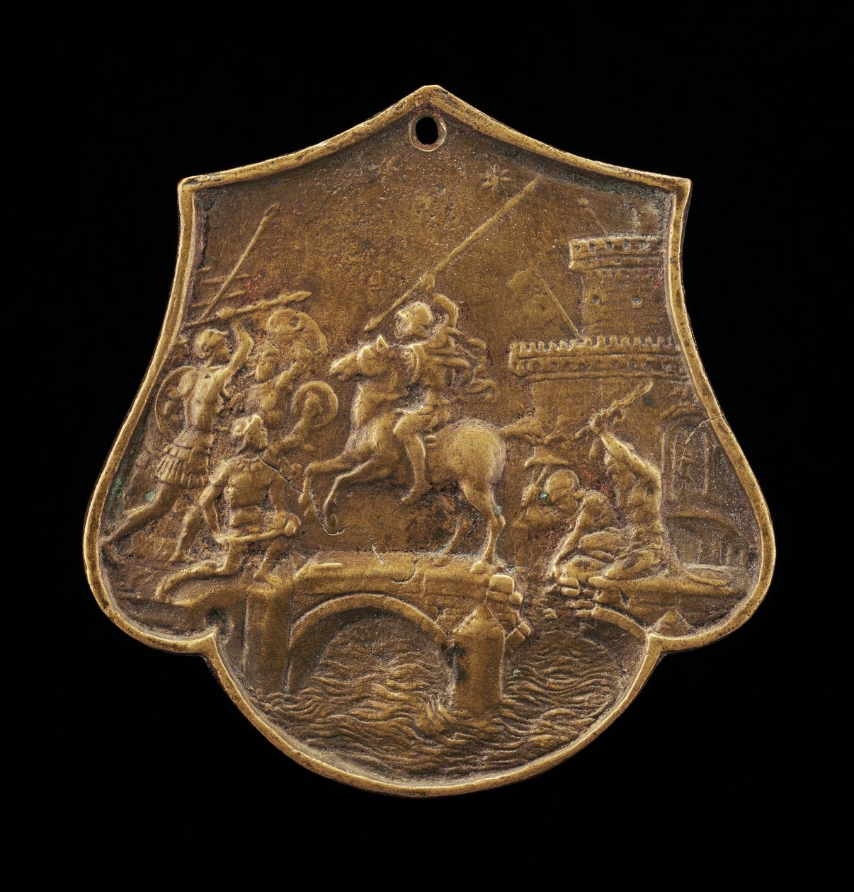 Horatius Cocles, Köprüyü Savunuyor, 15. yüzyılın ikinci yarısı. by Master IO.FF.