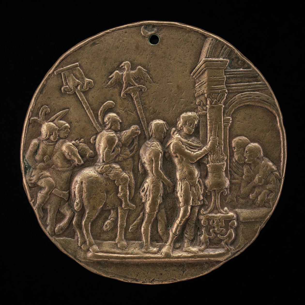 Mucius Scaevola, 15. yüzyılın ikinci yarısı. by Master IO.FF.