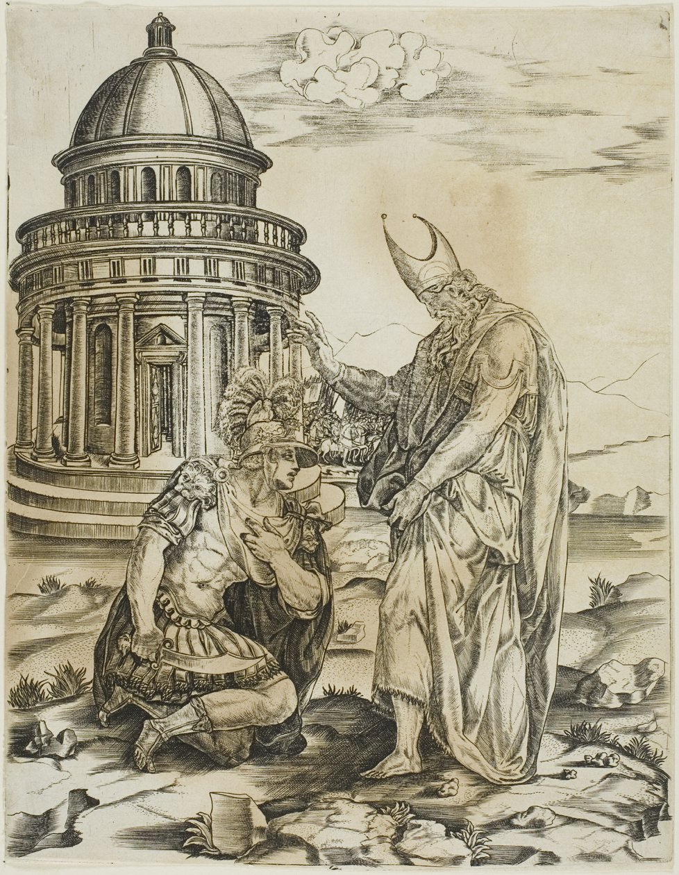 St. Ambrose ve İmparator Theodosius by Master IRs