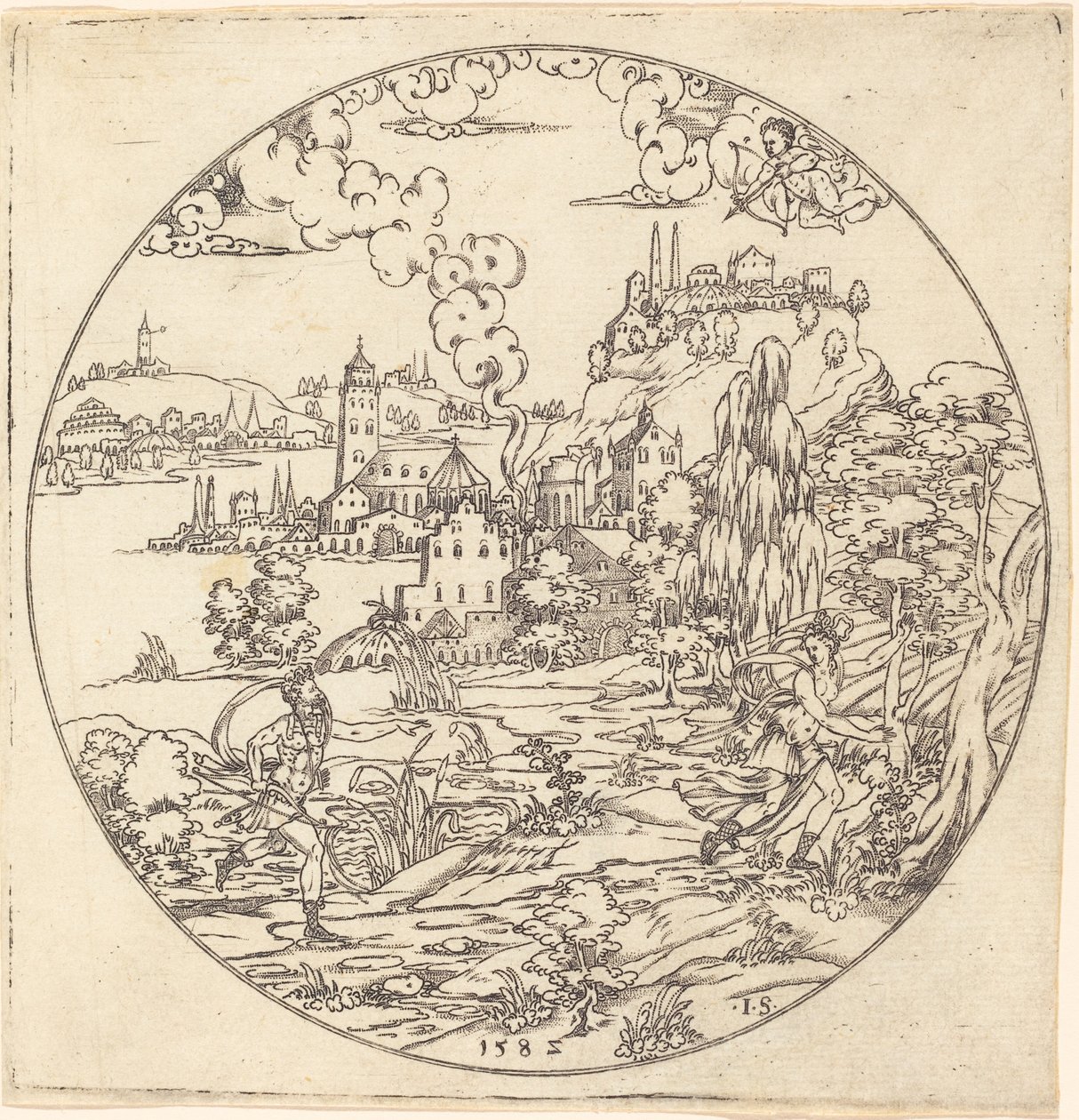 Neptün ve Arethusa by Master IS.