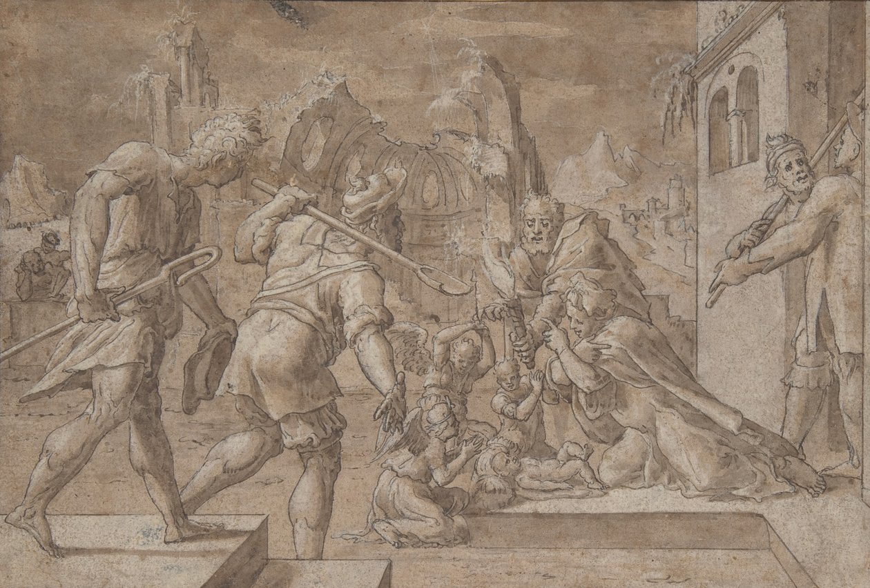 Çobanların Hayranlığı, yak. 1549-50. by Master Of The Liechtenstein Adoration