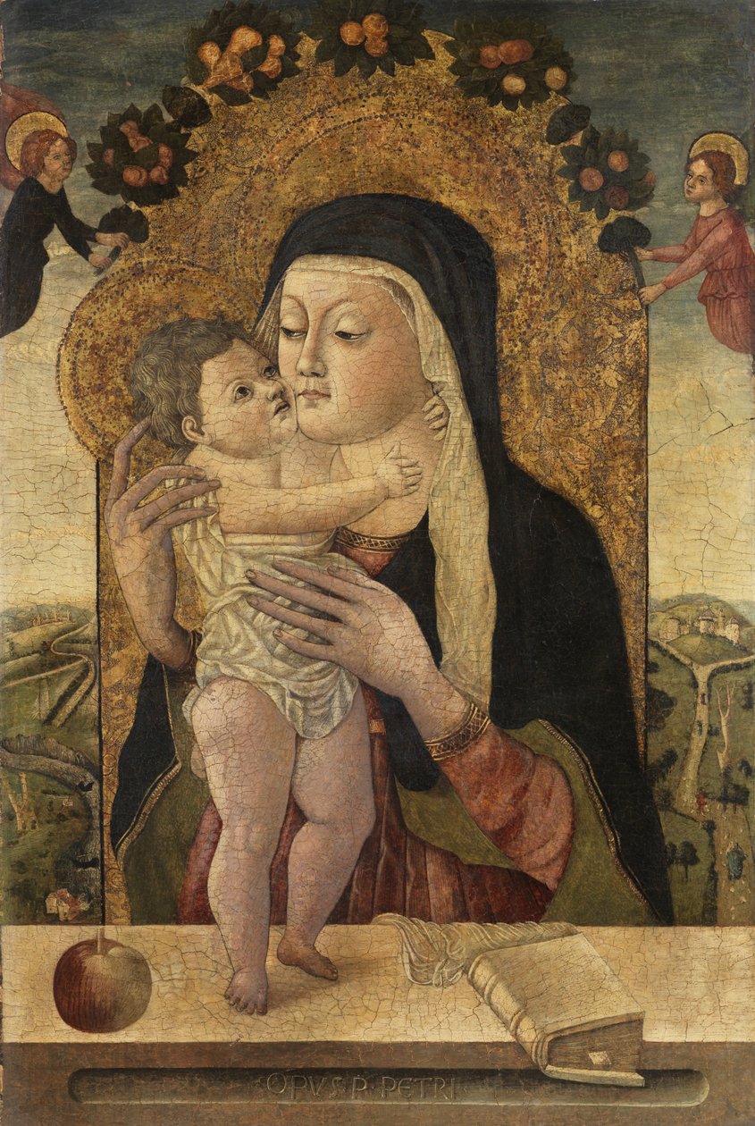 Bakire ve Çocuk, c.1470-1500 by Master P. Petrus