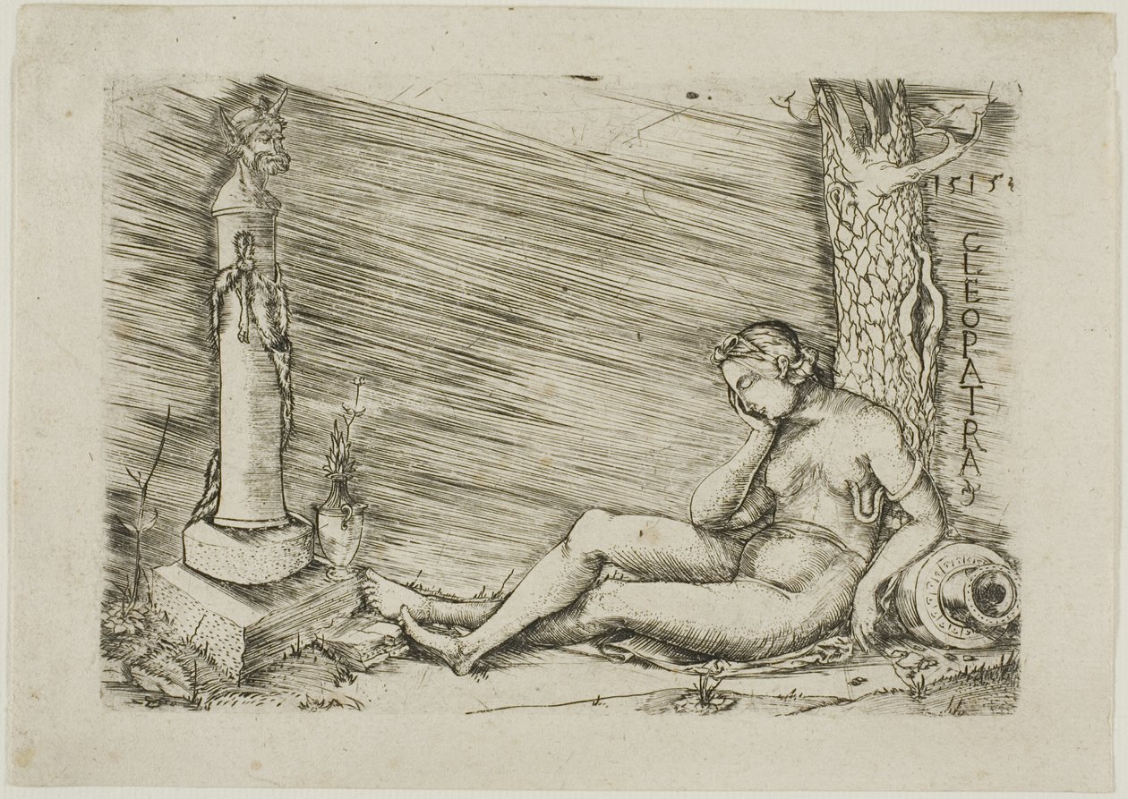 Bir Ağacın Dipinde Yatan Kleopatra, Bir Dönemle by Master of 1515