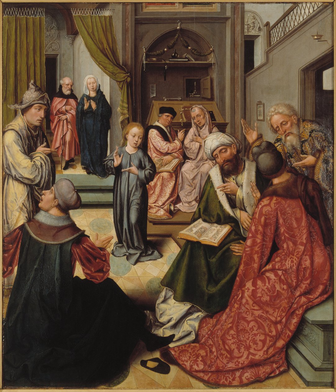 Doktorlar Arasında İsa, 1515. by Master of 1518.