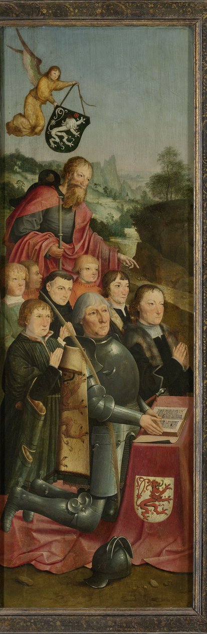 Sekiz Erkek Portreli Anıt Panosu by Master of Alkmaar