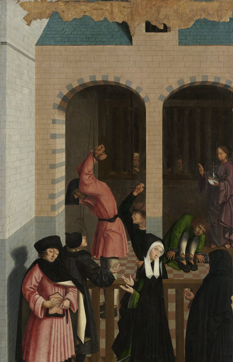 Yedi Merhamet Eseri Yedi Merhamet Eseri ile bir poliptik paneli: Mahkumları Rahatlatmak by Master of Alkmaar
