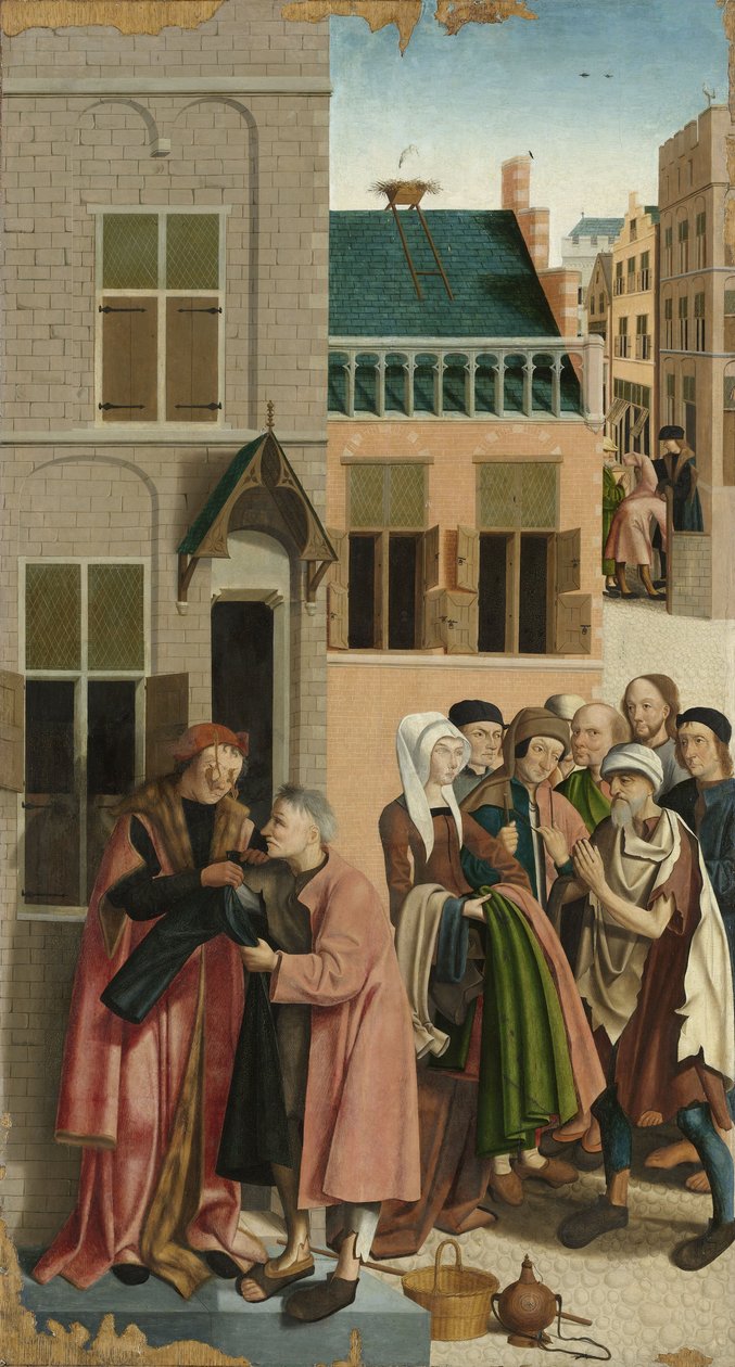 Yedi Merhamet Eseri: Çıplakları Giydirmek, 1504 by Master of Alkmaar