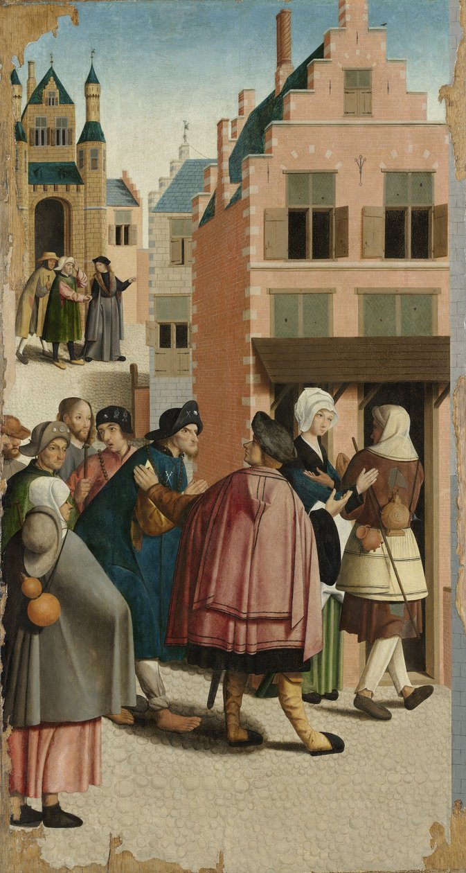 Yedi Merhamet Eseri: Gezgini Barınak, 1504 by Master of Alkmaar