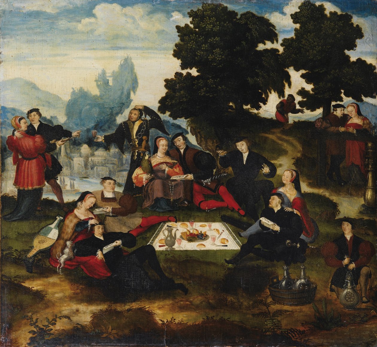 Çimlerde Öğle Yemeği, yaklaşık 1535-1540 by Master of Brunswick,
