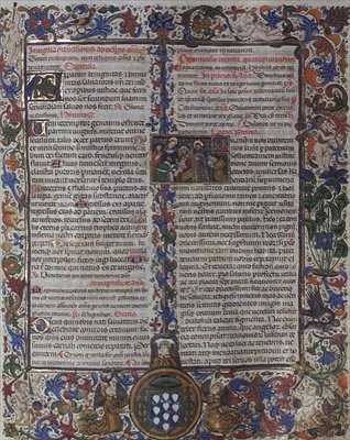 f.130: Montoya Piskoposu Breviary'den sayfa by Master of Burgo de Osma