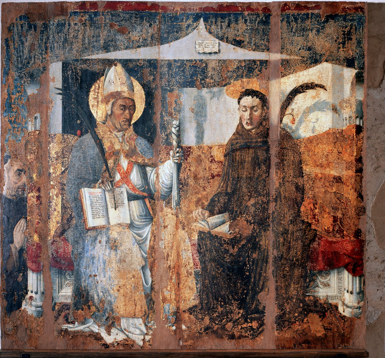 Tournai'li Aziz Eleutherius ve Aziz Placidus (Fresk by Master of Cesio