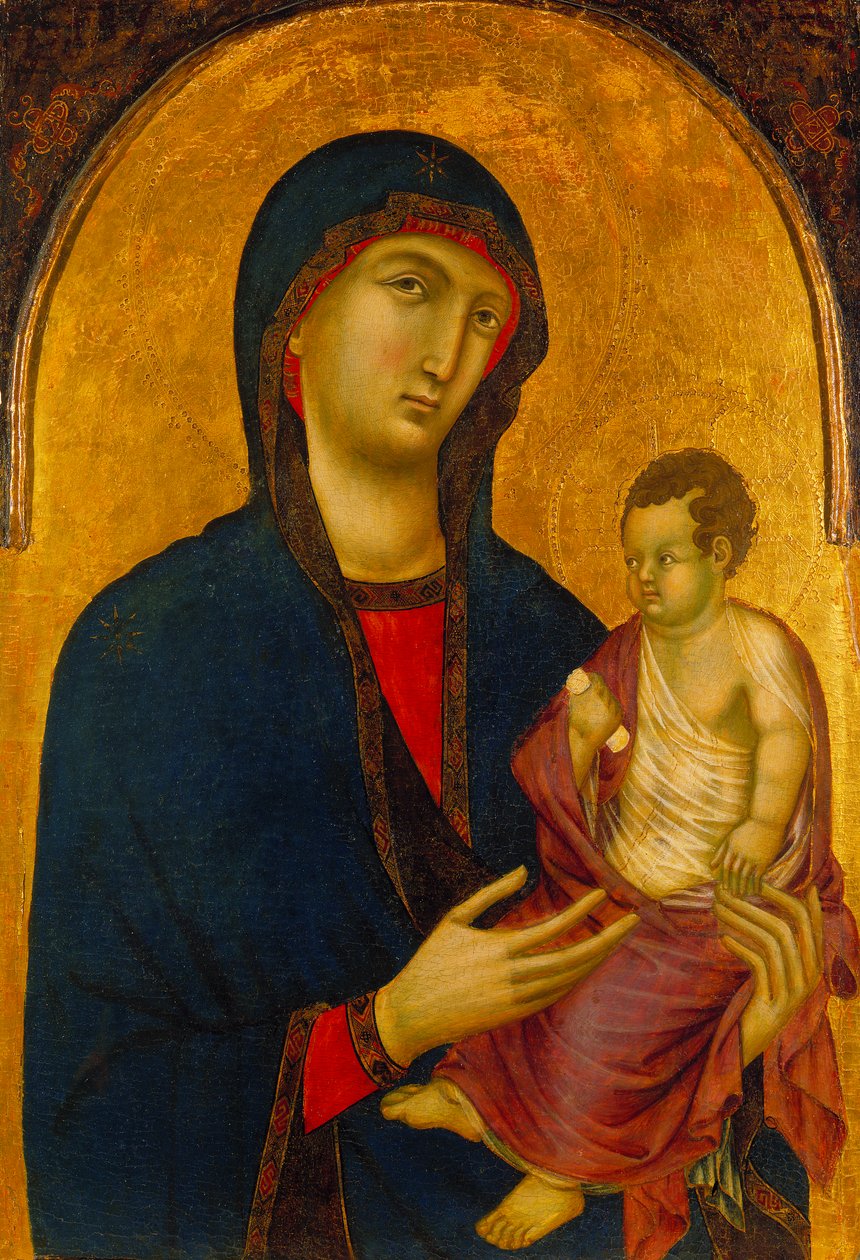Madonna ve Çocuk, c.1305-20 (ahşap panelde tempera) by Master of Citta di Castello