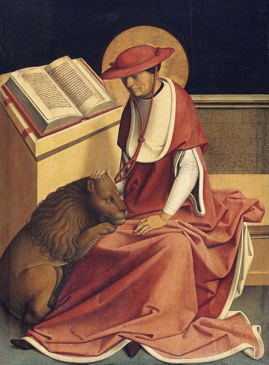 Kardinal olarak Aziz Jerome by Master of Grossgmain