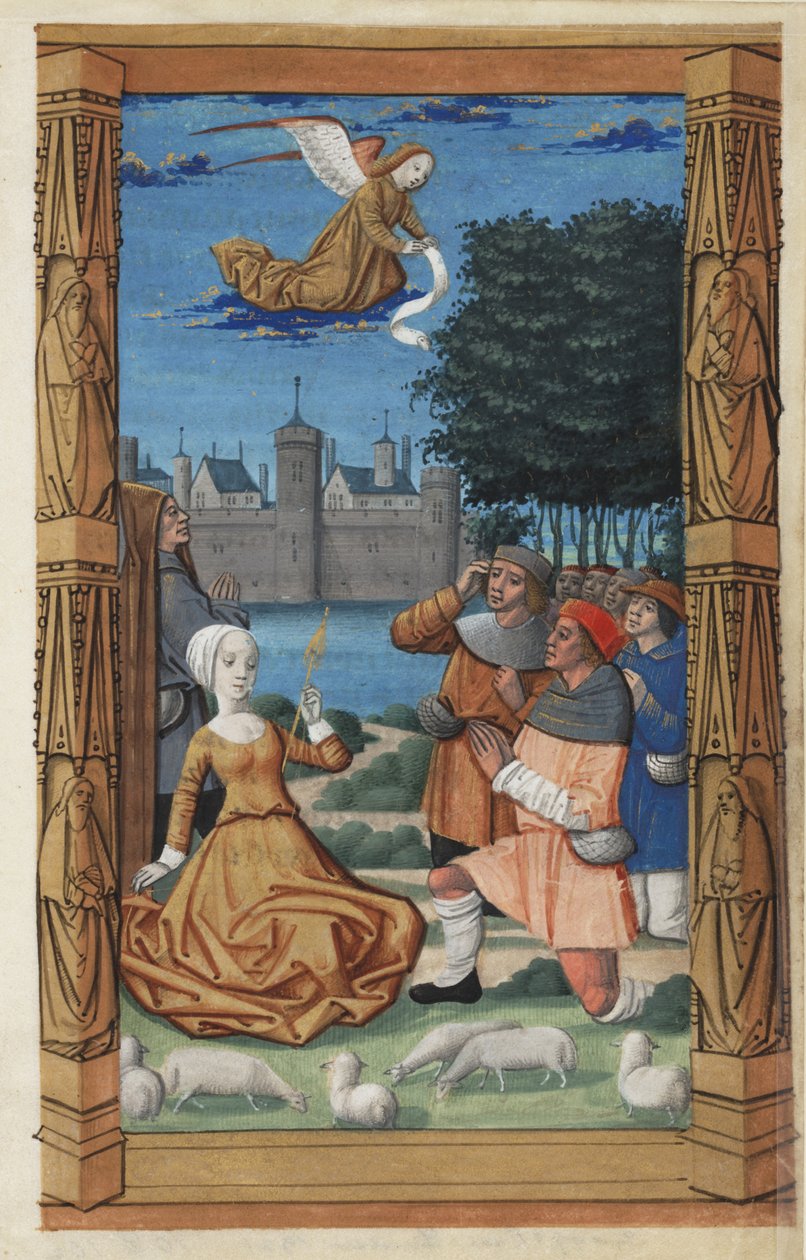 Bir Saatler Kitabından Çobanlara Müjde, c.1485 by Master of Guillaume Lambert