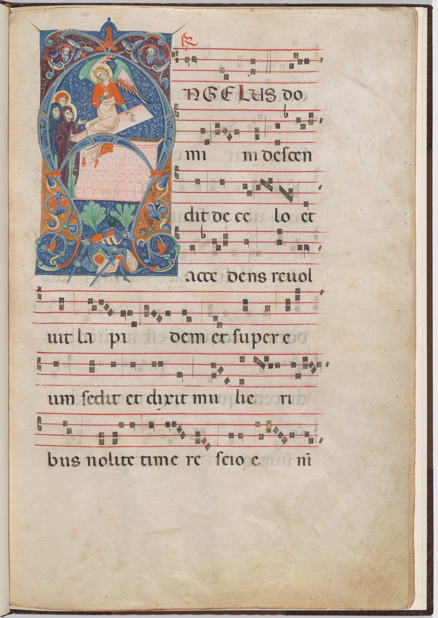Diriliş Meleği ile Mezardaki Üç Maries by Master of Imola