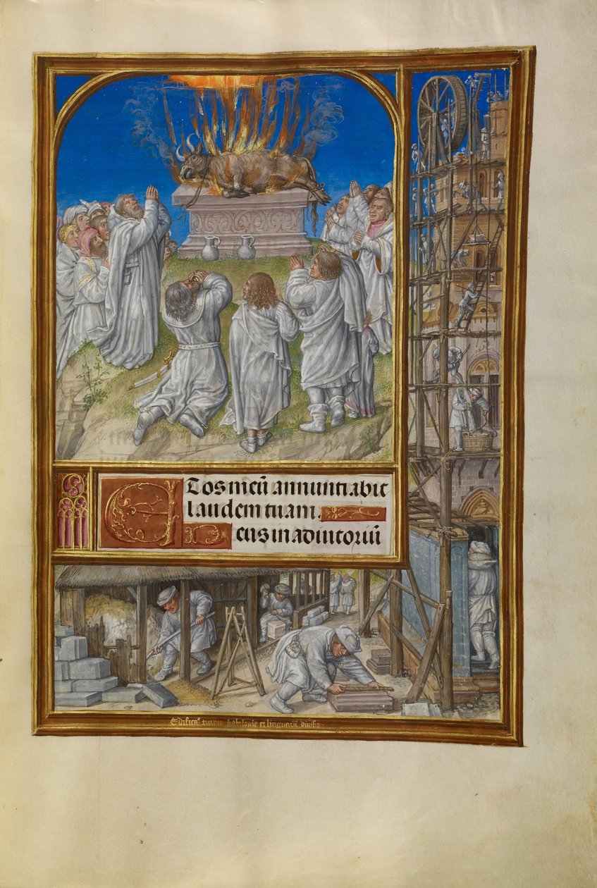 İlyas Cennetten Ateş Diliyor by Master of James IV of Scotland
