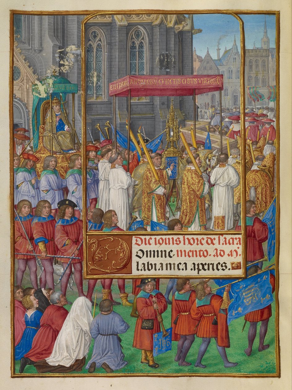 Corpus Christi için alayı by Master of James IV of Scotland