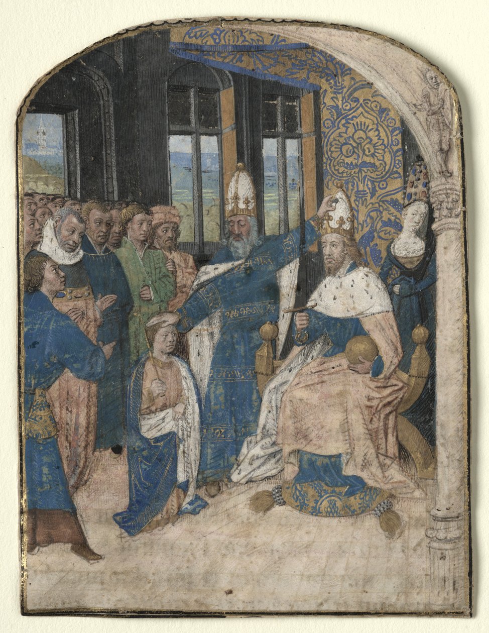 Bir Spekulum Historiale'den Minyatür: Claudius Nero'yu Halefi Olarak Atadı by Master of Jouvenel des Ursins