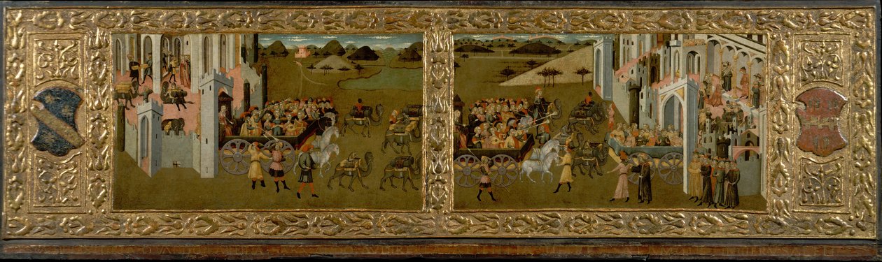 Kral Süleyman ve Saba Kraliçesi. by Master of Lecceto