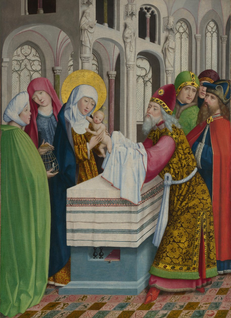 Tapınaktaki Sunum Liesborn Altarpiece, yakl. 1470-1480 by Master of Liesborn