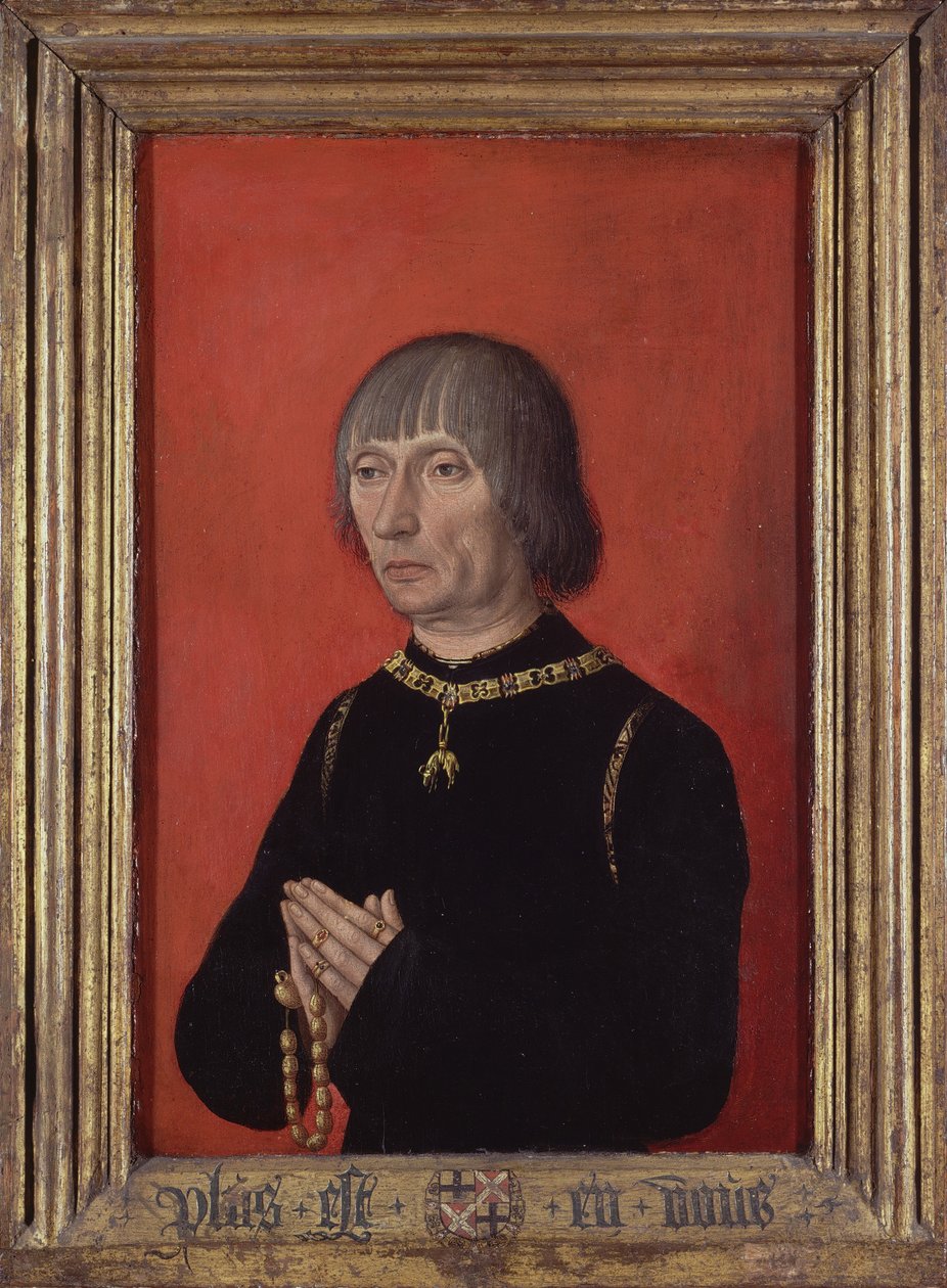 Lodewijk van Gruuthuuse'un Portresi, c.1472-82 (panel üzerine yağlı boya) by Master of Portraits of Princes