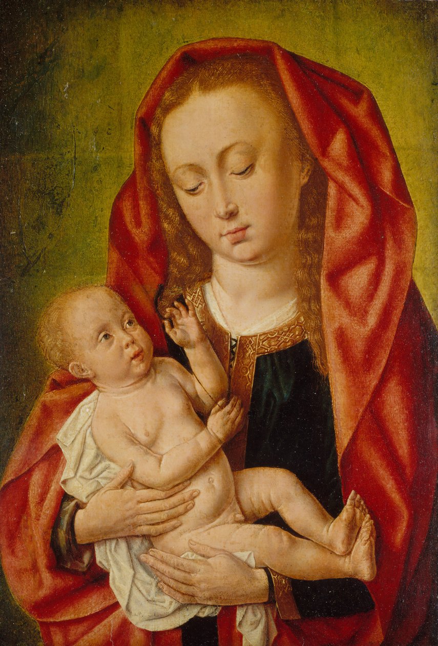Yusufçuklu Bakire ve Çocuk, yak. 1500. by Master of Saint Gilles