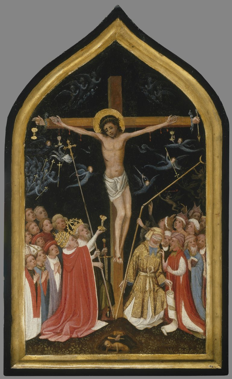 Yaşayan Haç Üzerindeki İsa, 1420-30 by Master of Saint Veronica