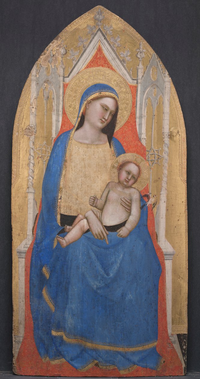 Madonna ve Çocuk Enthroned by Master of San Lucchese