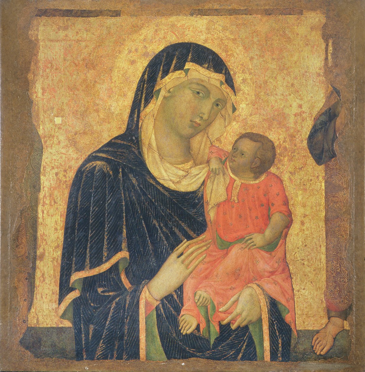 madonna ve çocuk by Master of Santa Maria di Castello