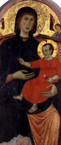 Madonna ve Çocuk (altın varaklı panelde öfke) by Master of Varlungo