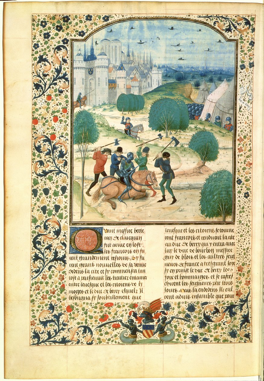 MS Fr 87 Minyatür İngiltere Chronicle Cilt II'den Jean de Wavrin, Forestel Lordu (dc1475) (parşömen) by Master of Wavrin