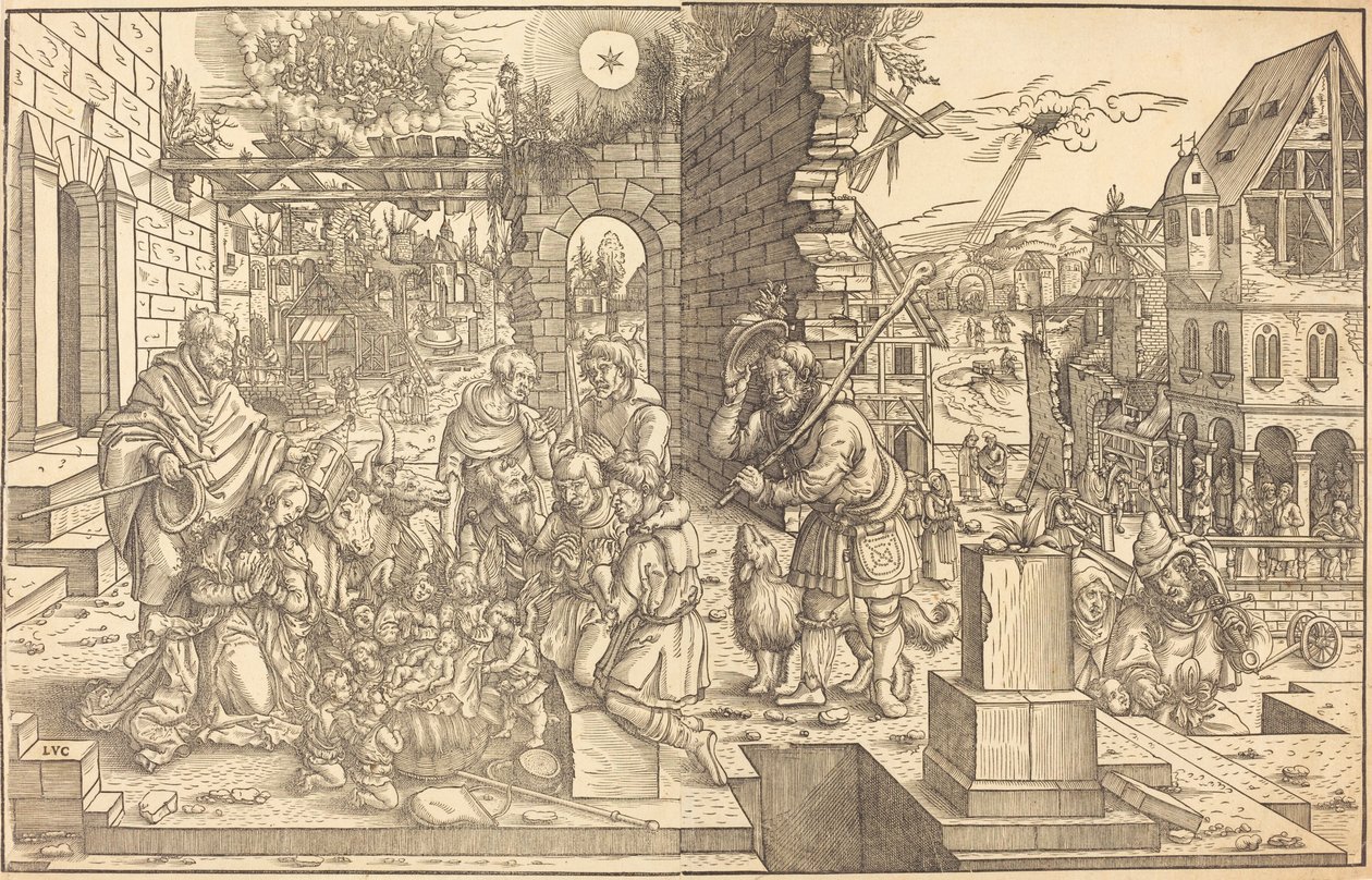 Çobanların hayranlığı by Master of the Adoration of