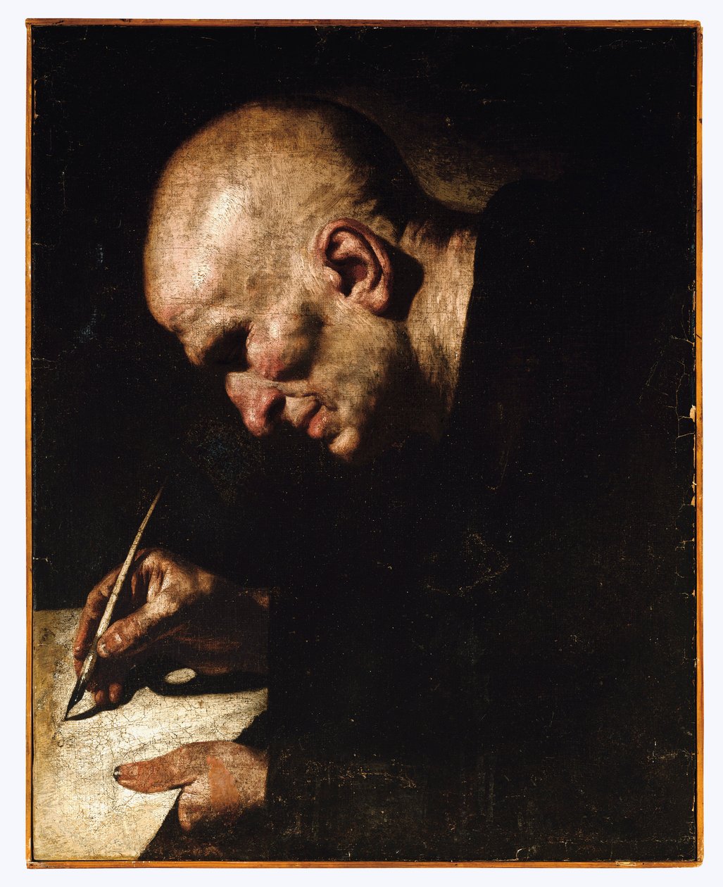 Bir Keşiş Yazıcısı by Master of the Annunciation to the Shepherds