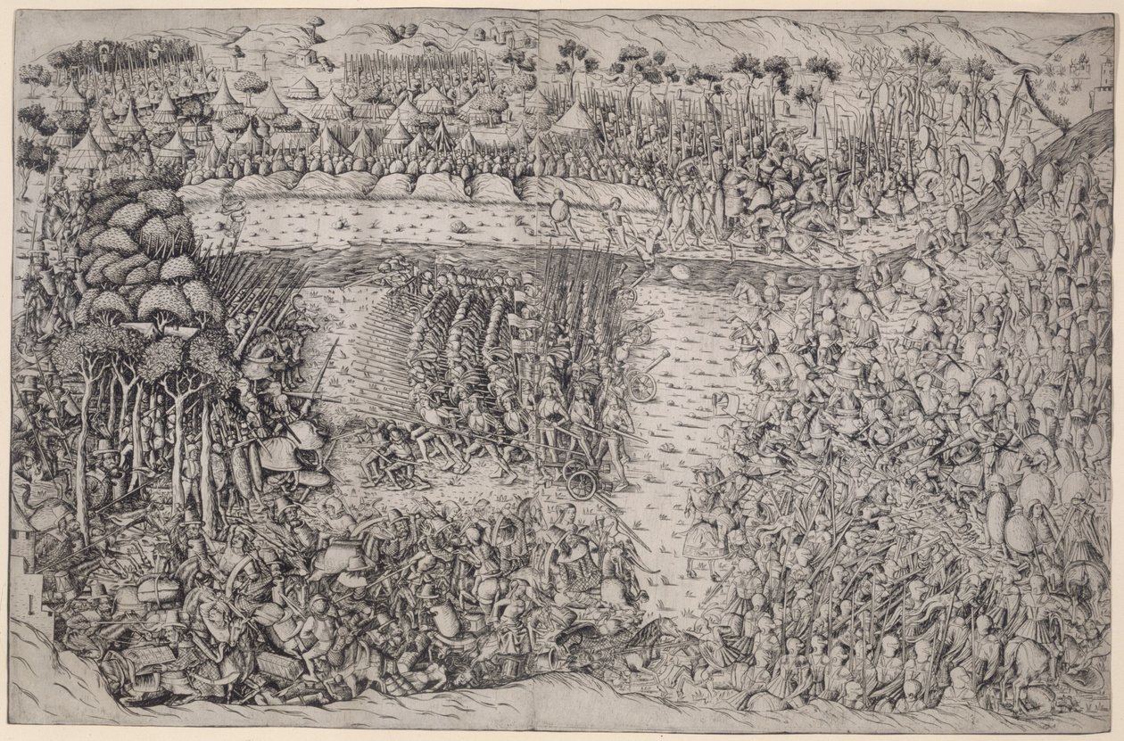 Fornovo Savaşı by Master of the Battle of Fornovo