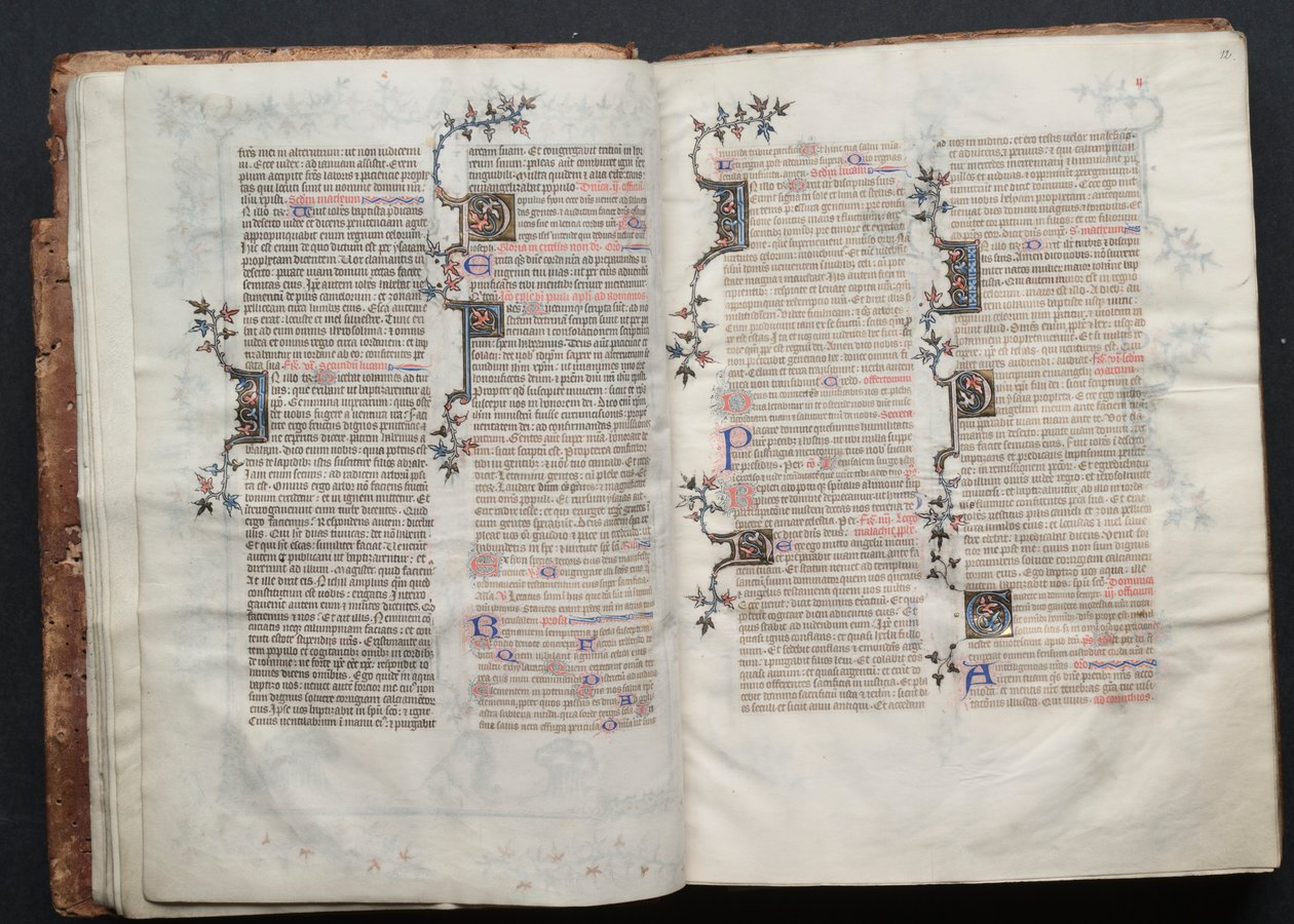 Gotha Missal: Fol. 12r, Metin, c. 1375. by Master of the Boqueteaux
