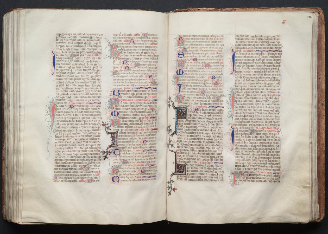 Gotha Missal: Fol. 131v, Metin, c. 1375. by Master of the Boqueteaux