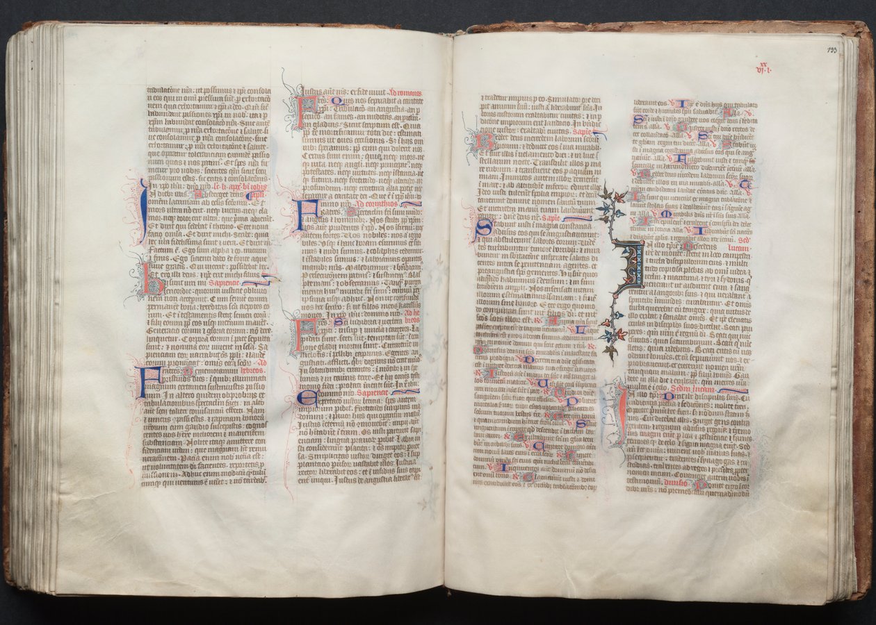 Gotha Missal: Fol. 132v, Metin, c. 1375. by Master of the Boqueteaux