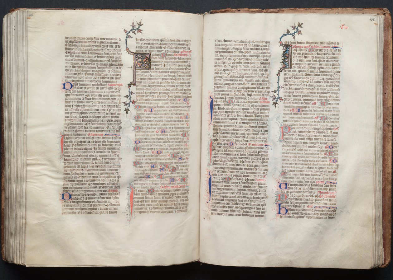 Gotha Missal: Fol. 134v, Metin, c. 1375. by Master of the Boqueteaux